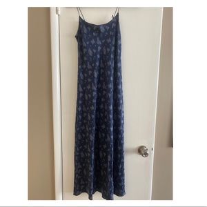 Vince, Long Silk Floral Dress
